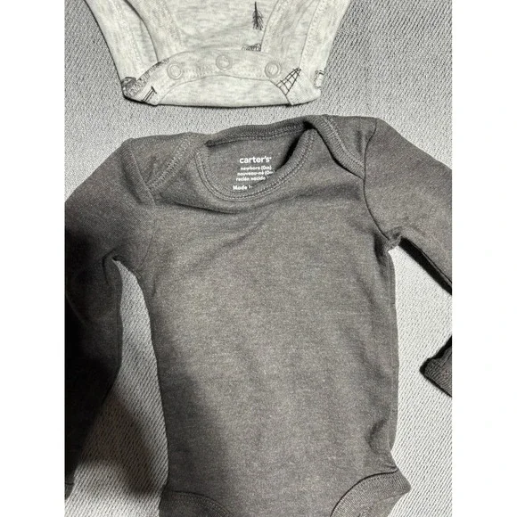 Carters Bodysuits Pants Set Baby Newborn NB Multicolor Floral Farm 8pc Lot - Picture 2 of 9